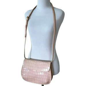 Vintage Liz Claiborne 100% Leather Crossbody Lilac Purse Summer